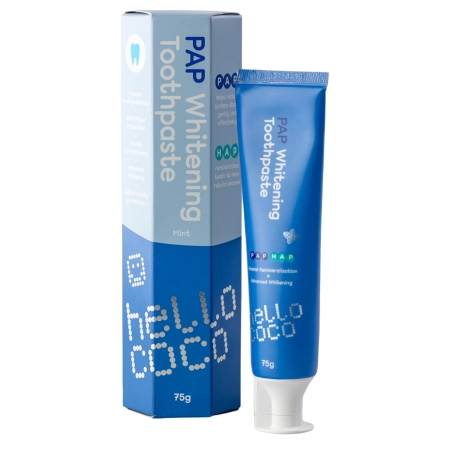 hello coco - Toothpaste PAP - Bieliaca pasta s PAP - 75g