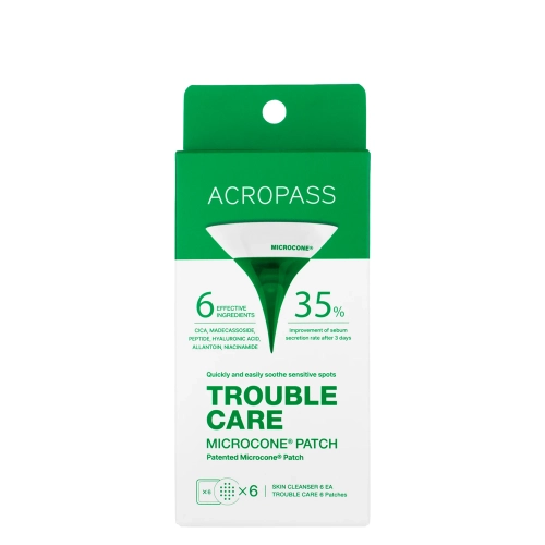 AcroPass - Trouble Care Microcone Patch - Náplasti na akné s mikroihličkami - 6ks