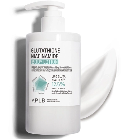 APLB - Glutathione Niacinamide Body Lotion - Rozjasňujúco - hydratačné telové mlieko - 300 ml