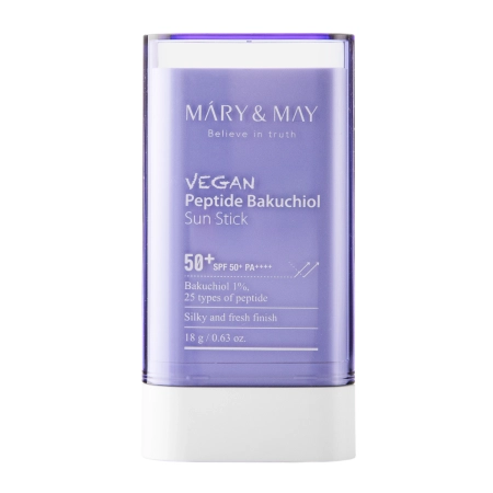 Mary&May - Vegan Peptide Bakuchiol Sun Stick SPF50+/PA++++ - SPF krém v tyčinke - 18 g 