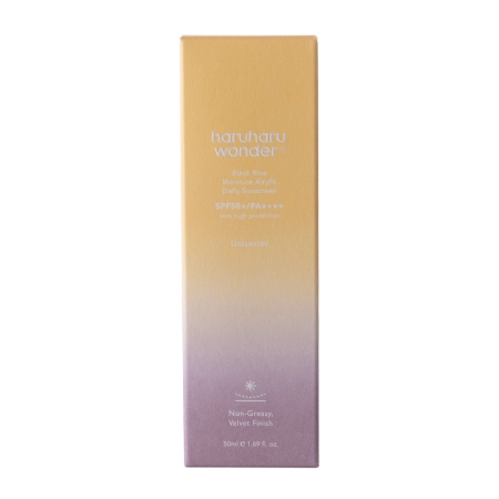 Haruharu Wonder - Black Rice Pure Mineral Relief Daily Sunscreen SPF50+/PA++++ - Hydratačný krém na tvár s fyzikálnymi (minerálnymi) filtrami - 50ml