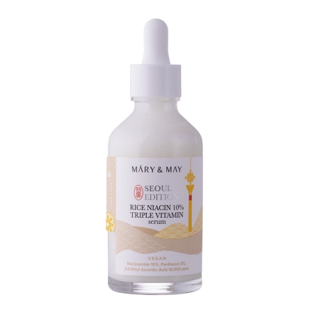 Mary&May - Rice Niacin 10% Triple Vitamin Serum - Trojité vitamínové sérum s niacínamidom - 80ml