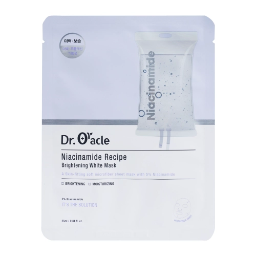 Dr Oracle - Niacinamide Recipe Brightening White Mask - Rozjasňujúca plátienková maska s niacínamidom - 1ks/25ml