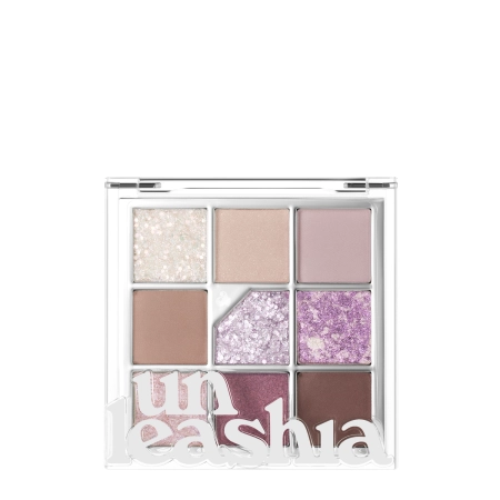 Unleashia - Glitterpedia Eye Palette - Paleta vegánskych očných tieňov - 4 All of Lavender Fog - 6,6g