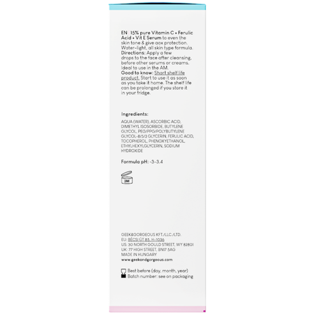 Geek & Gorgeous - C-Glow - Sérum s 15% vitamínom C - 30ml