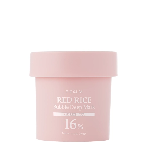 P.Calm - Red Rice Bubble Deep Mask - Upokojujúco-čistiaca bublinková maska - 90g