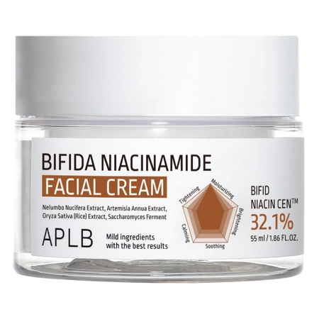 APLB - Bifida Niacinamide Facial Cream - Krém pre zmenšenie pórov s niacínamidom - 55 ml