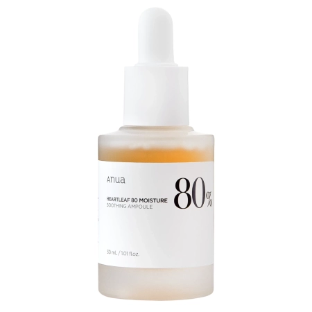 Anua - Heartleaf 80% Soothing Ampoule - Upokojujúce sérum na tvár s 80% extraktom z hutínie srdčitej - 30ml