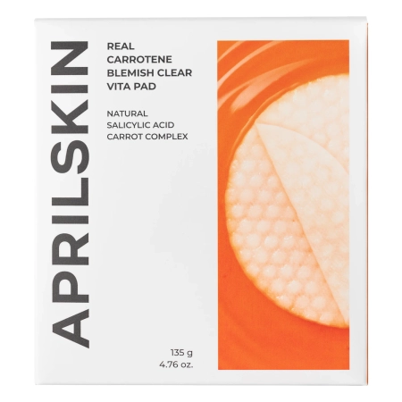 Aprilskin - Carrotene Clarifying Vita Pads - Čistiace pleťové tampóny s karoténom - 135g