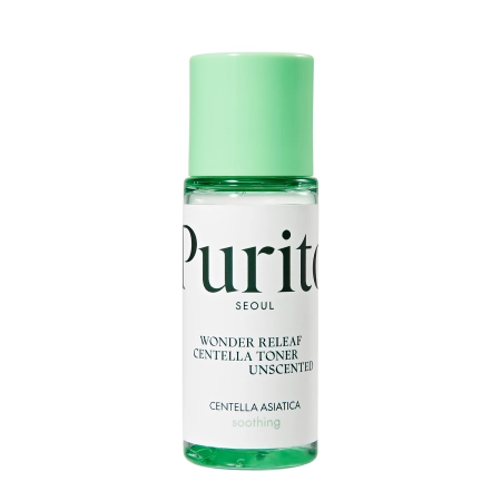 Purito Seoul - Wonder Releaf Centella Mini Kit Unscented - Sada neparfumovaných produktov pre upokojenie citlivej pleti