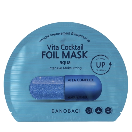 Banobagi - Vita Cocktail Foil Mask Aqua - Hydratačná plátienková maska - 1ks/30g