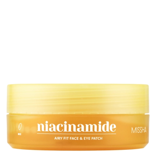 Missha - Airy Fit Niacinamide Brightening Face & Eye Patch - Rozjasňujúce hydrogélové náplasti na tvár a pod oči s niacínamidom - 60ks