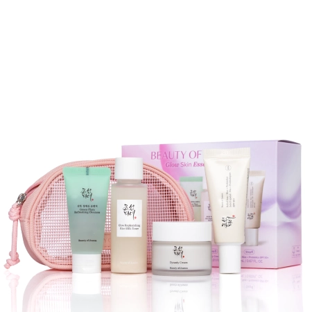 Beauty of Joseon - Glow Skin Essential Kit - Sada kozmetiky - Čistiaci gél 20ml + Ryžové tonikum 40ml + Hydratačný krém 30ml+ SPF krém 20ml