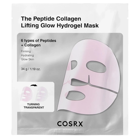 COSRX - Peptide Collagen Glow Hydrogel Mask - Hydrogelová maska s peptidmi a kolagénom - 34g