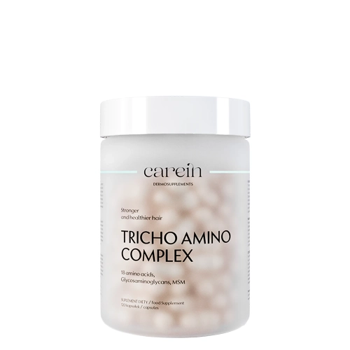 Carein - Tricho Amino Complex - Dermosuplement - Vitamíny pre posilnenie tenkých a lámavých vlasov - 120 kapsúl
