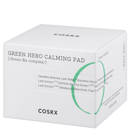 COSRX - One Step Green Hero Calming Pad - Upokojujúce protizápalové pleťové tampóny - 70 ks / 135 ml