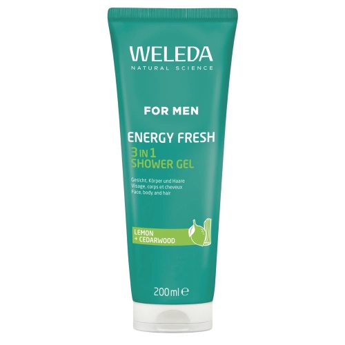 WELEDA - For Men Energy Fresh 3 in 1 Sprchový gél - Sprchový gél pre mužov - 200ml