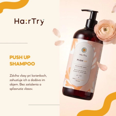 HairTry - Push Up - Šampón pre pružnosť a objem vlasov - 500 ml