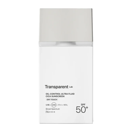 Transparent Lab - Oil Control Ultra Fluid Cica Sunscreen - Zmatňujúci krém SPF50+ - 100ml