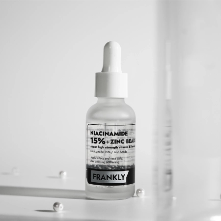 Frankly - Niacinamide 15% Zinc Beads Serum - Sérum proti akné s 15% niacínamidom a zinkom - 30 ml