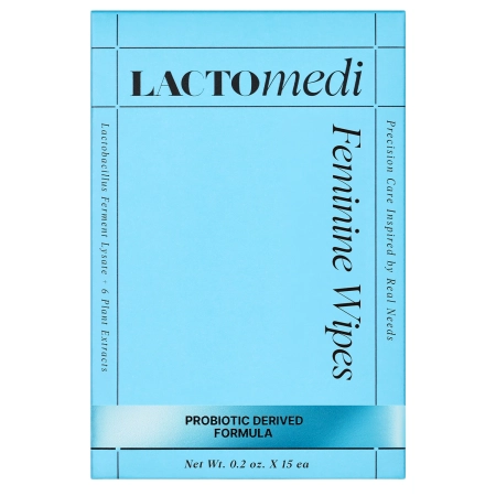 Lactomedi - Feminine Wipes - Vlhčené obrúsky na intímnu hygienu - 15x6g