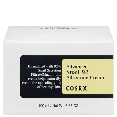 COSRX - Advanced Snail 92 All in One Cream - Všestranný krém so slimačím sekrétom - 100g