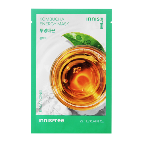 Innisfree - Squeeze Energy Mask - Kombucha - Clarifying - Plátienková čistiaca maska - 22 ml