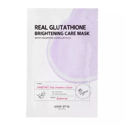 Some By Mi - Real Glutathione Brightening Care Mask - Rozjasňujúca plátienková maska - 20 g