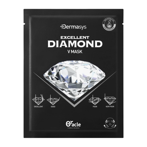 Dr.Oracle - DERMASYS Diamond V Mask - Liftingová maska na tvár a bradu s diamantovým práškom - 1ks/35g