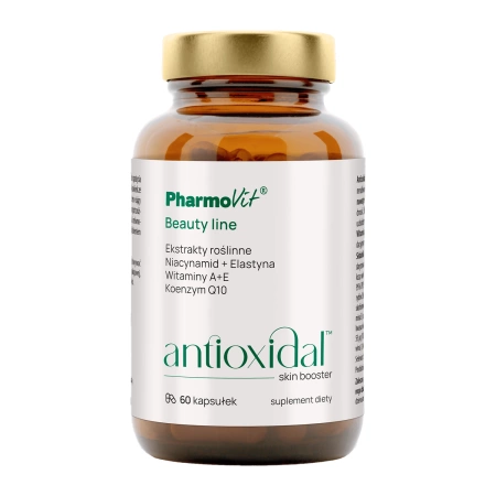 Pharmovit - Antioxidal Skin Booster - Doplnok stravy - Ochrana pred antioxidačným stresom - Kapsule - 60ks