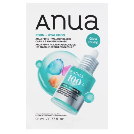 Anua - PDRN + Hyaluron 100 Serum Mask - Hydratačno-rozjasňujúca plátienková maska - 23ml