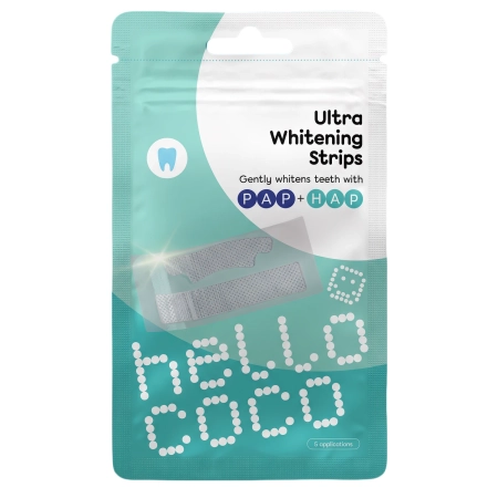 hello coco - Ultra Whitening Strips PAP - Bieliace pásiky na zuby s PAP - 10ks