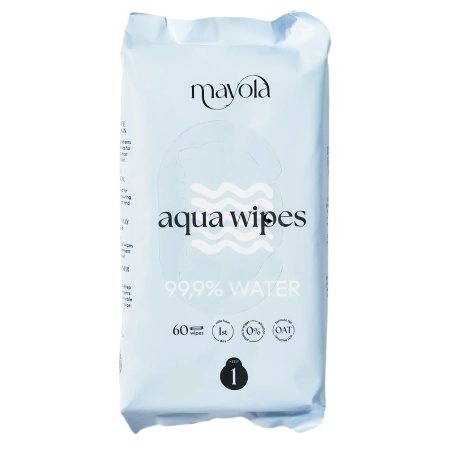 Mayola - Aqua Wipes Step 1 - Vlhčené utierky s ovosom - 60ks