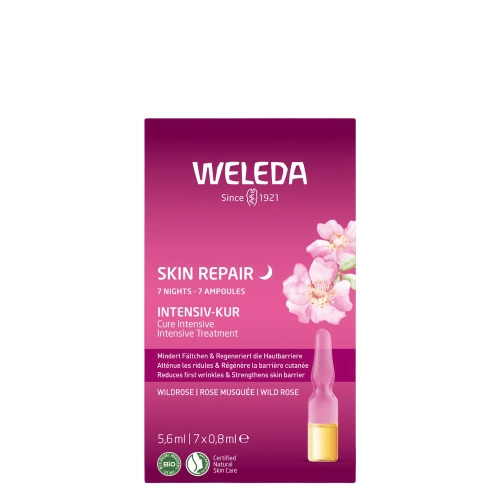 WELEDA - Skin Repair - Intenzívna pleťové kúra so šípkou v ampulkách - 5,6ml (7ks x 0,8ml)