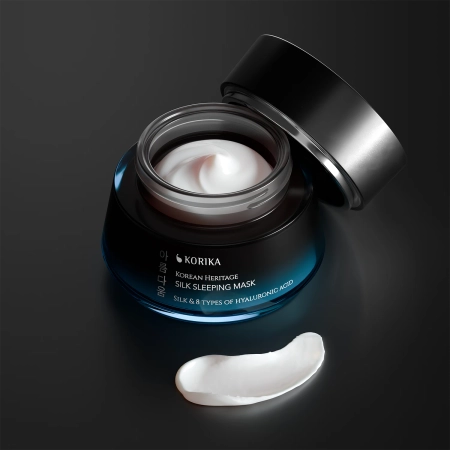 KORIKA - Korean Heritage Silk & 8 Types of Hyaluronic Acid Silk Sleeping Mask - Hydratačná nočná maska na tvár - 50ml