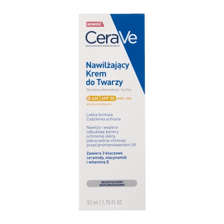 CeraVe - Hydratačný pleťový krém s SPF50 - 52ml