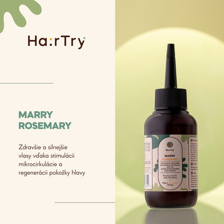 HairTry - Marry Rosemary - Rozmarínové tonikum na pokožku hlavy s vitamínmi - 100ml