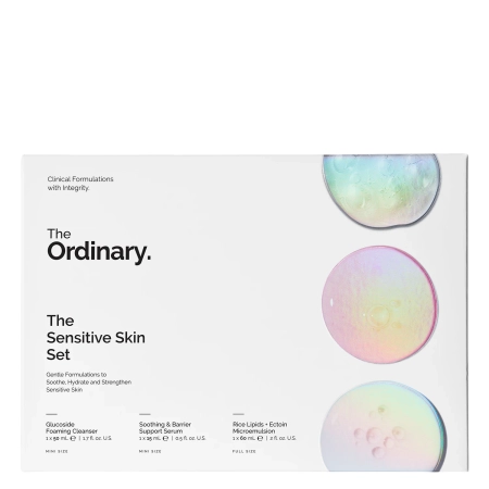 The Ordinary - The Sensitive Skin Set - Sada pre citlivú pokožku - Čistiaca pena 50ml + Sérum 15ml + Mikroemulzia 60ml