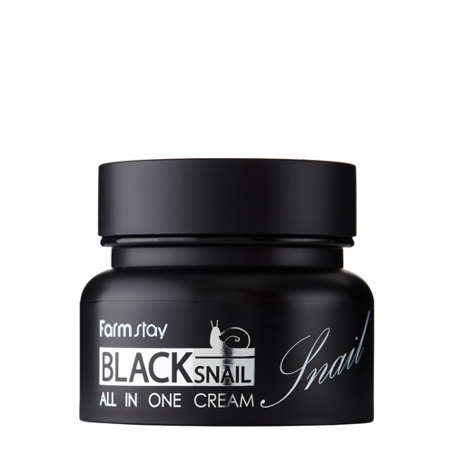Farmstay - Black Snail All-In-One Cream - Revitalizačný krém na tvár a dekolt so slimačím filtrátom - 100 ml