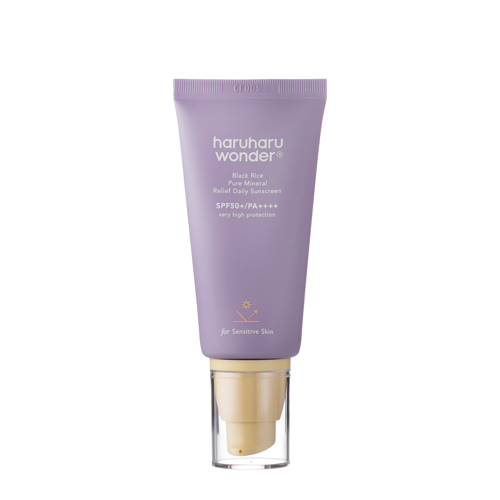 Haruharu Wonder - Black Rice Pure Mineral Relief Daily Sunscreen SPF50+/PA++++ - Hydratačný krém na tvár s fyzikálnymi (minerálnymi) filtrami - 50ml