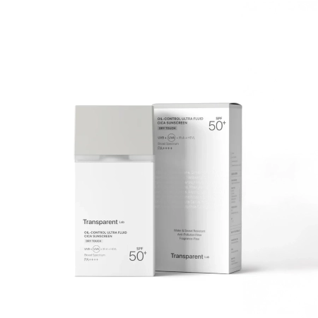 Transparent Lab - Oil Control Ultra Fluid Cica Sunscreen - Zmatňujúci krém SPF50+ - 100ml