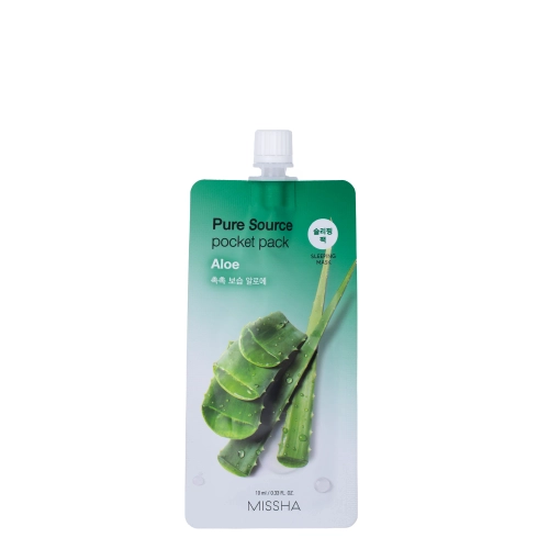 Missha - Pure Source Pocket Pack - Aloe - Hydratačná maska na tvár - 10ml