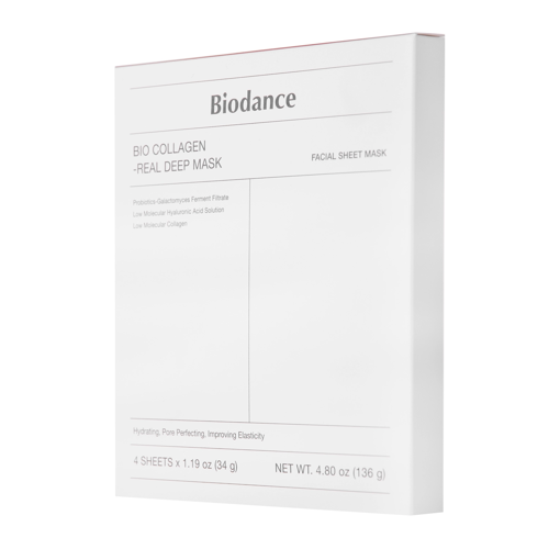 Biodance - Bio-Collagen Real Deep Mask Set - Sada spevňujúcich plátienkových masiek s kolagénom - 4 x 34g