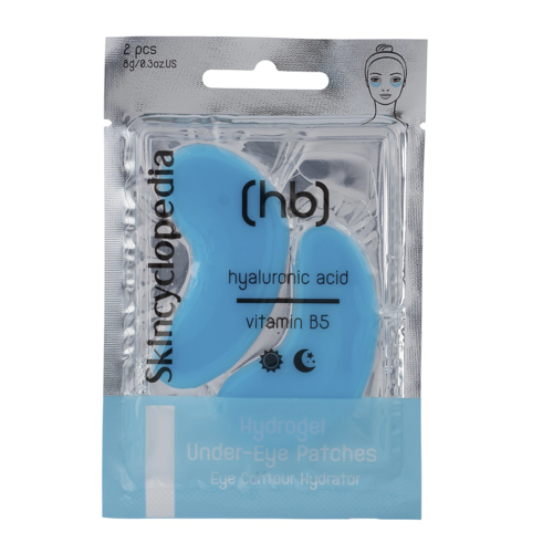 Skincyclopedia - Hydrogélové náplasti pod oči s kyselinou hyalurónovou, vitamínom B5, niacínamidom, ceramidmi a kolagénom - 2 ks.