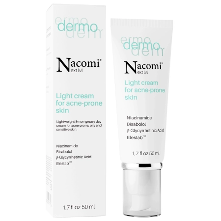 Nacomi - Dermo - Light Cream for Acne-Prone Skin - Ľahký krém pre aknóznu pleť - 50 ml
