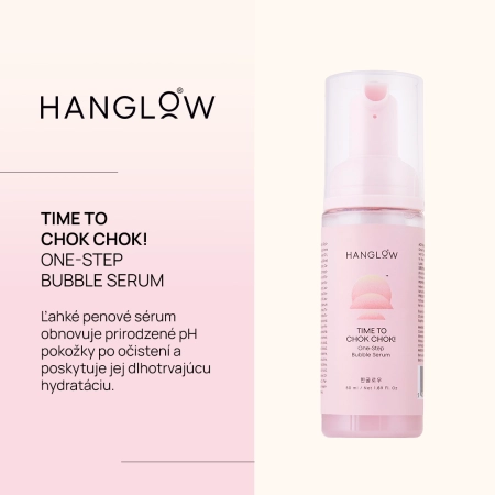 HanGlow - Time to Chok Chok! - One-Step Bubble Serum - Hydratačné penové sérum s antioxidantmi a postbiotikom - 50 ml