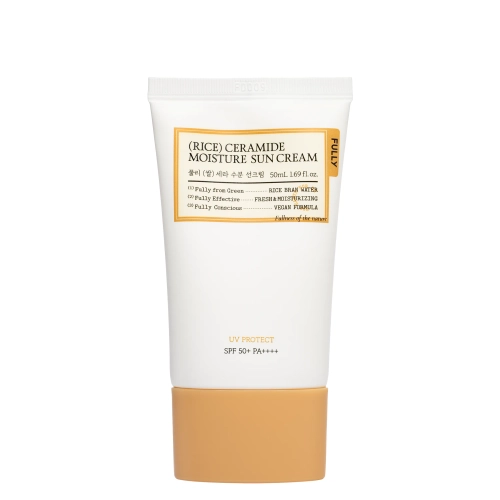 FULLY - Rice Ceramide Moisture Sun Cream SPF50+ PA++++ - Hydratačný krém na tvár s filtrom - 50ml