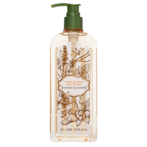 Nature Republic - Perfume De Nature Body Oil Wash - Sprchovací olej na telo - Evening Lavender - 345ml