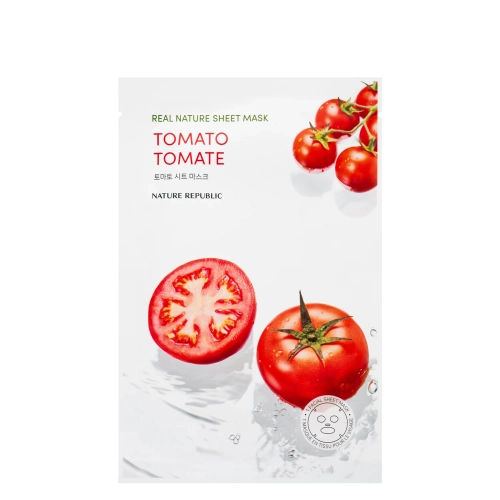Nature Republic - Real Nature Tomato Sheet Mask - Plátienková maska s paradajkou - 1ks/23ml