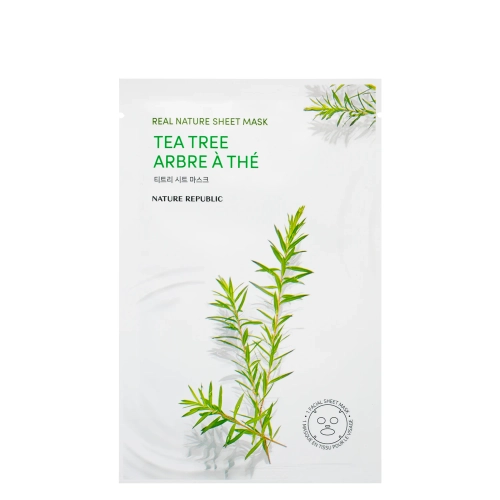 Nature Republic - Real Nature Tea Tree Sheet Mask - Plátienková maska s tea tree - 1ks/23ml